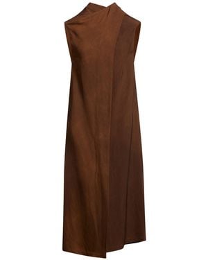 Uma Wang Midi Dress Viscose - Brown
