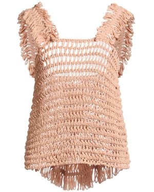 Nude Top Cotton, Polyester - Pink