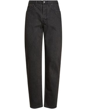 Ambush Jeans Cotton, Leather - Black