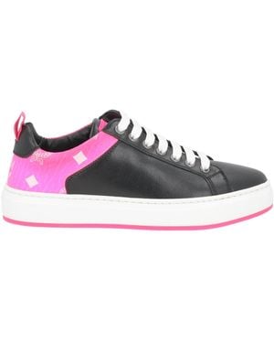 MCM Sneakers Leather, Synthetic Material - Black
