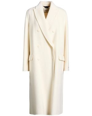 Paltò Coat Wool, Nylon - White