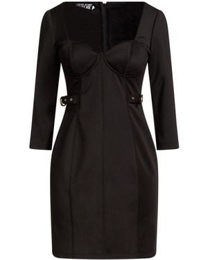 Versace Jeans Couture Mini Dress Polyester, Elastane - Black