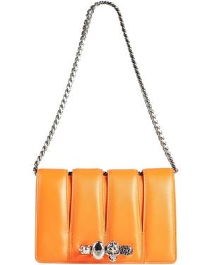McQueen Shoulder Bag Leather - Orange