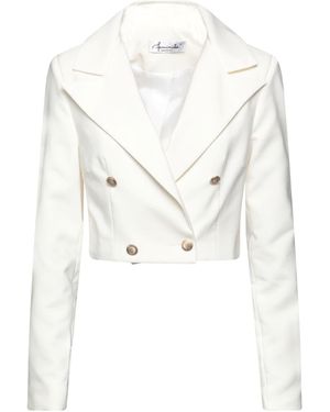 Feminista Blazer Polyester, Elastane - White