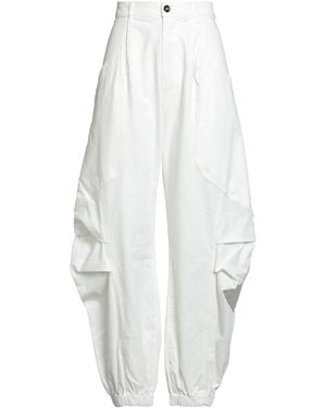TRUE AVENUE Trousers Cotton, Elastane - White
