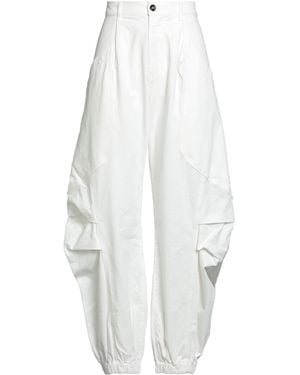 TRUE AVENUE Trousers Cotton, Elastane - White