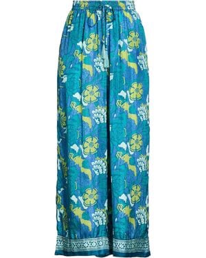 HANNAH Pants Silk - Blue