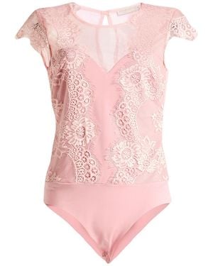 Rinascimento Bodysuit Polyester, Elastane, Polyamide - Pink