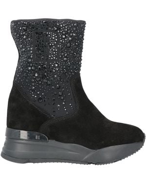 Rucoline Ankle Boots Calfskin, Textile Fibers - Black