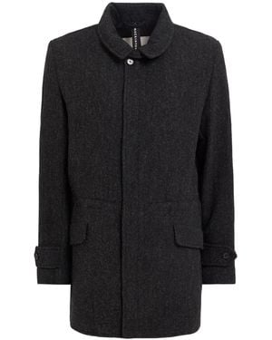 Mackintosh Coat Wool - Black