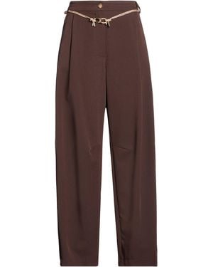 Imperial Dark Pants Polyester, Viscose, Elastane - Brown