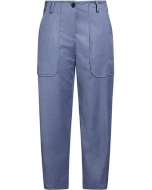 ALESSIA SANTI Light Pants Polyester, Viscose, Elastane - Blue
