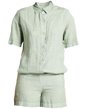120% Lino Tuta Corta - Verde