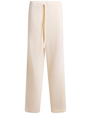 Roberto Collina Pants Merino Wool, Cashmere - White