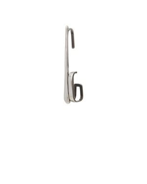 McQueen Single Earring Brass - White