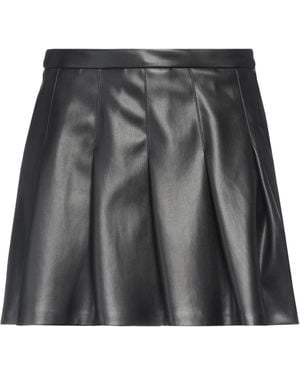 Semicouture Mini Skirt Polyurethane, Polyester - Gray