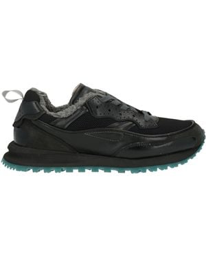 HIDNANDER Trainers Leather, Textile Fibres - Black