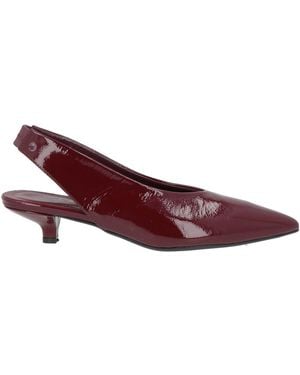 J.A.P. JOSE ANTONIO PEREIRA Burgundy Court Shoes Leather - Purple
