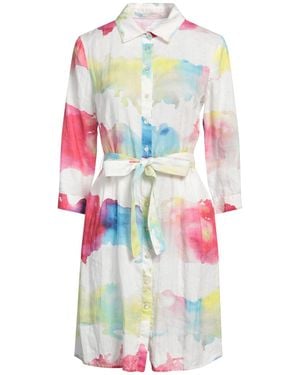 120% Lino Minivestido - Blanco