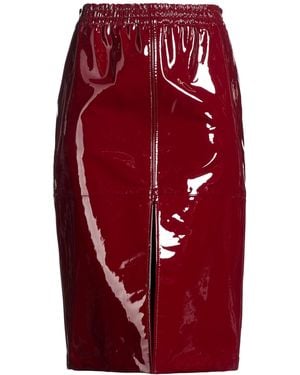 Tod's Midi Skirt Ovine Leather - Red