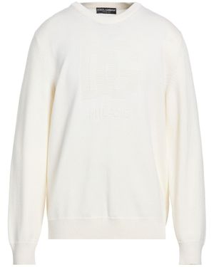 Dolce & Gabbana Sweater Virgin Wool - White