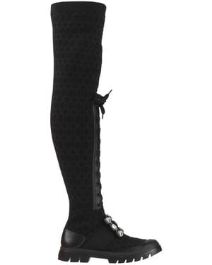 Roger Vivier Boot Textile Fibers - Black