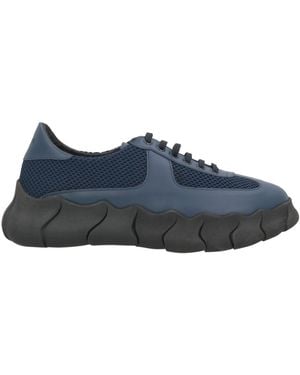 Testoni Midnight Lace-Up Shoes Creora Eco-Soft, Textile Fibers - Blue