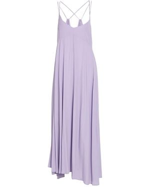 Ottod'Ame Lilac Maxi Dress Acetate, Silk - Purple