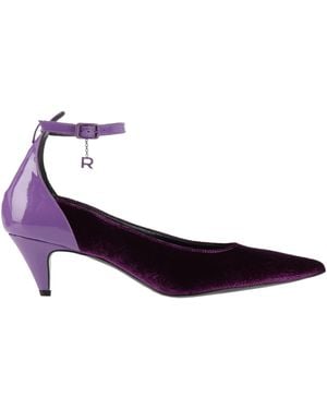 Rochas Pumps Textile Fibers, Leather - Purple
