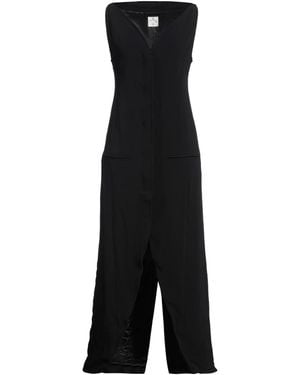 Courreges Maxi Dress Viscose, Elastane - Black