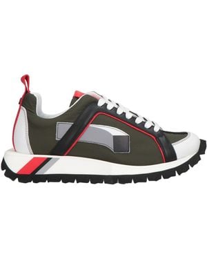 Pierre Hardy Sneakers Leather, Textile Fibers - White