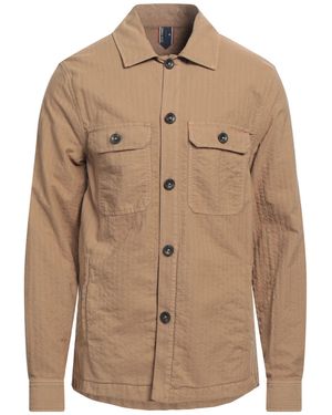 Manuel Ritz Camel Shirt Cotton, Elastane - Brown