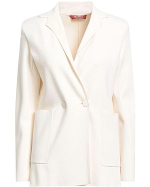 ジャケット MAX MARA IVORY DUCHESSE AVORIAZ BLAZER Max Mara Ivory Duchesse Avoriaz Blazer in Natural | Lyst