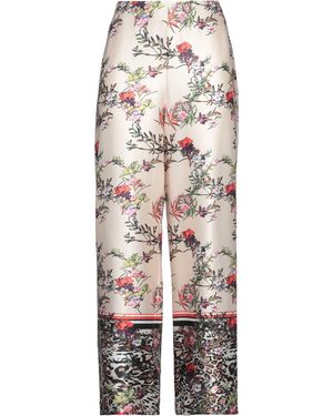 Forever Unique Cream Pants Polyester - White
