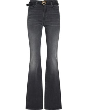 Pinko Charcoal Jeans Cotton, Polyester, Elastane - Blue