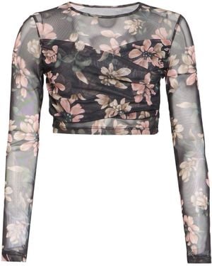 Mar De Margaritas Top Polyester, Elastane - Gray