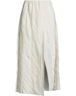 Christian Wijnants Ivory Midi Skirt Viscose, Polyamide - White
