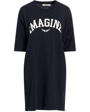 Zadig & Voltaire Midnight Mini Dress Cotton, Modal - Blue