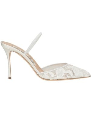 Sergio Rossi Sr1 Mules & Clogs Textile Fibres - White