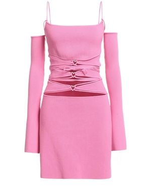 Mach & Mach Mini Dress Viscose, Polyester - Pink