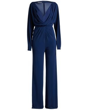 Alberta Ferretti Jumpsuit Acetate, Silk, Elastane - Blue