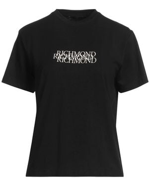 John Richmond T-Shirt Cotton, Elastane - Black