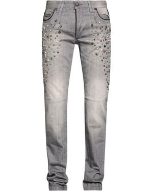 Philipp Plein Jeans Cotton - Gray