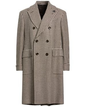 Lardini Coat Virgin Wool, Cashmere - Brown