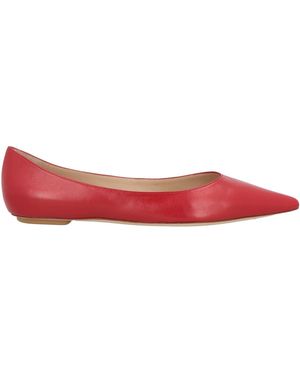 Stuart Weitzman Ballet Flats Leather - Red