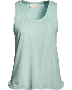iBlues Tank Top Viscose, Polyamide, Metallic Fiber, Elastane - Green