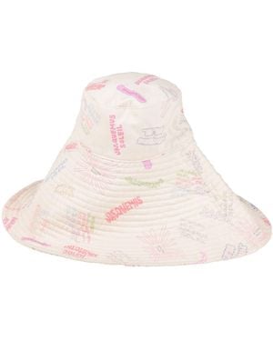 Jacquemus Cream Hat Cotton - Pink