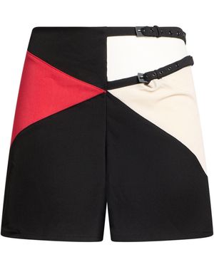 ME FUI Shorts & Bermuda Shorts Polyester, Viscose, Elastane - Black