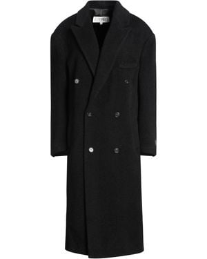 MM6 by Maison Martin Margiela Coat Virgin Wool, Mohair Wool, Polyamide - Black