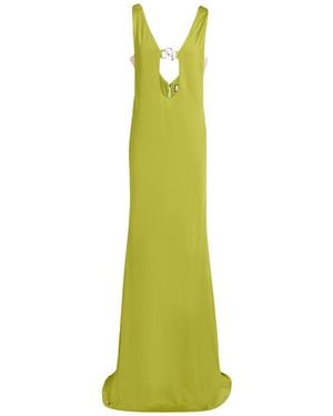 Elisabetta Franchi Lime Maxi Dress Viscose, Elastane - Green